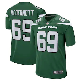 mens nike conor mcdermott gotham green new york jets game j